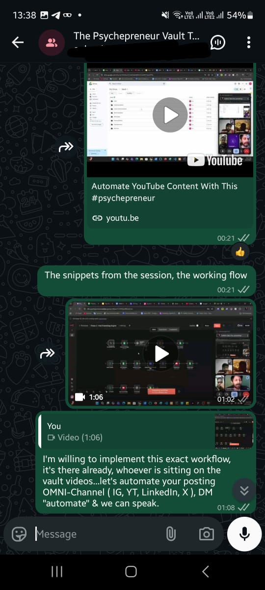 We conduct weekly workshops, way beyond the vault scope